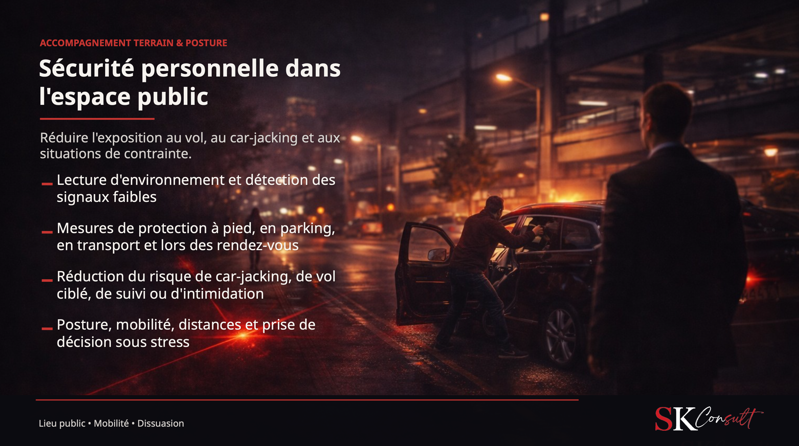 Sécurité personnelle en extérieur